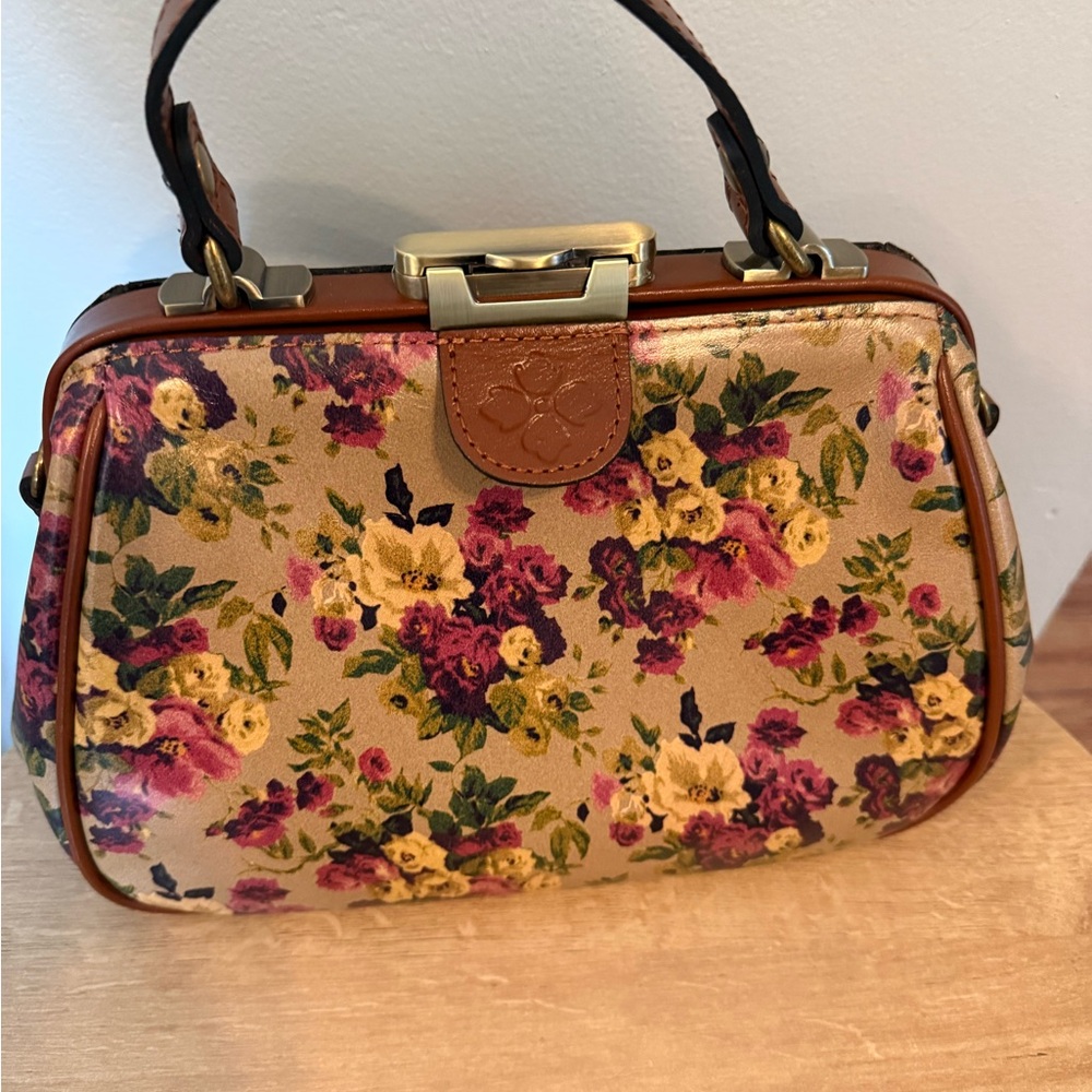 Patricia Nash Gracci leather satchel with crossbody